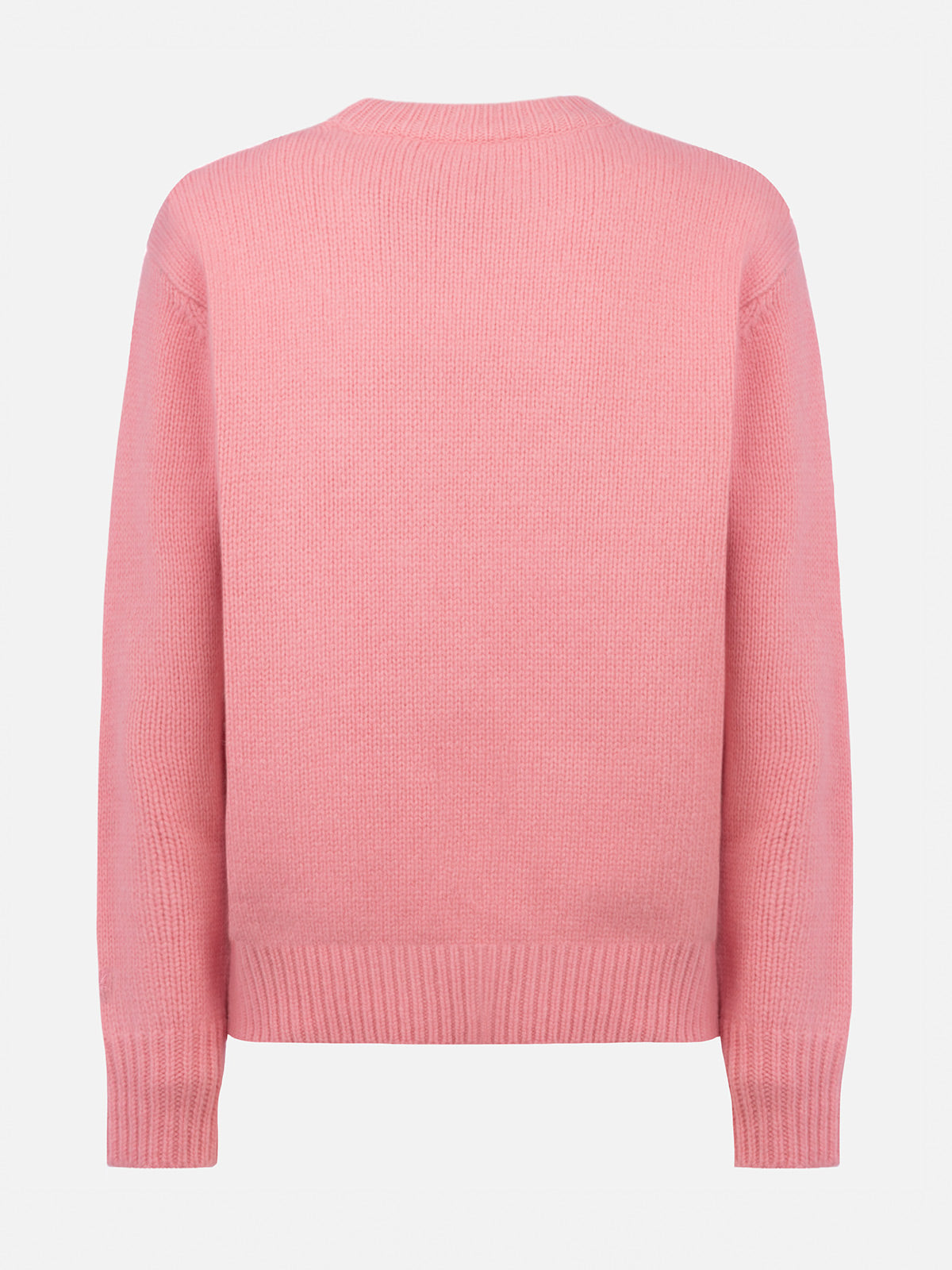 Woman pink fair isle sweater Kyla with Apres Ski jacquard