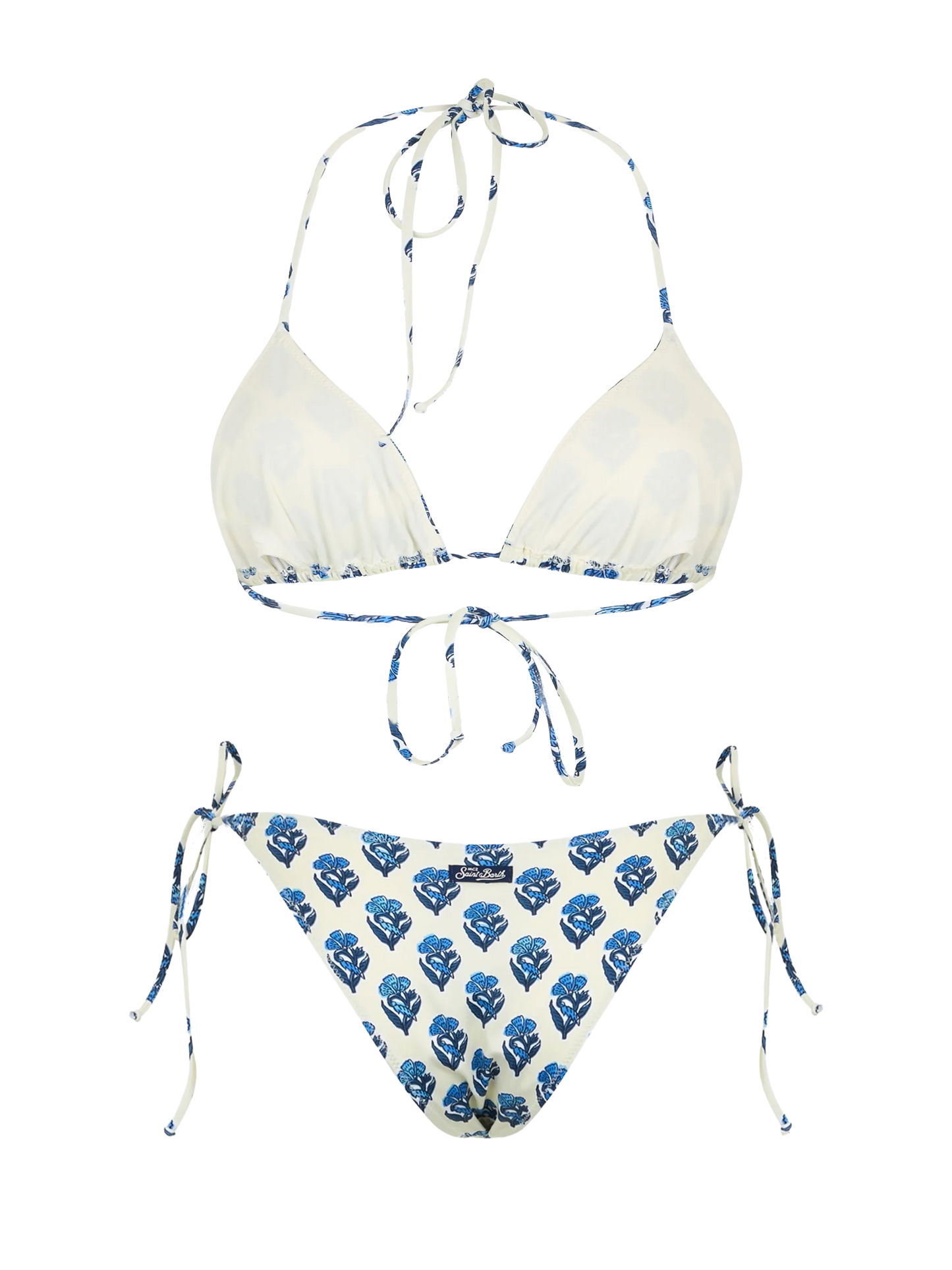 Woman jaipur flower triangle bikini Leah Virgo