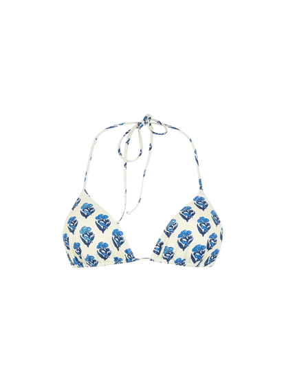 Woman jaipur flower triangle top swimsuit Leah