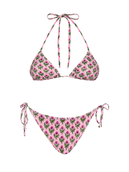 Triangle bikini Leah Virgo with floral print