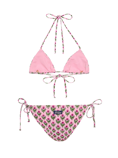Triangle bikini Leah Virgo with floral print