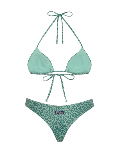 Triangle bikini Leah Naomi with animalier print