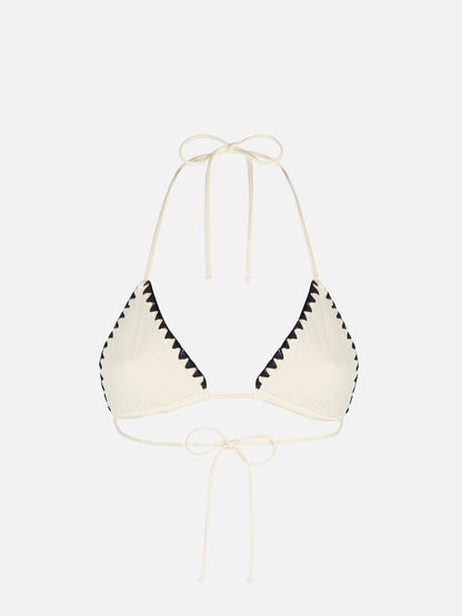 Woman crochet triangle top swimsuit Leah