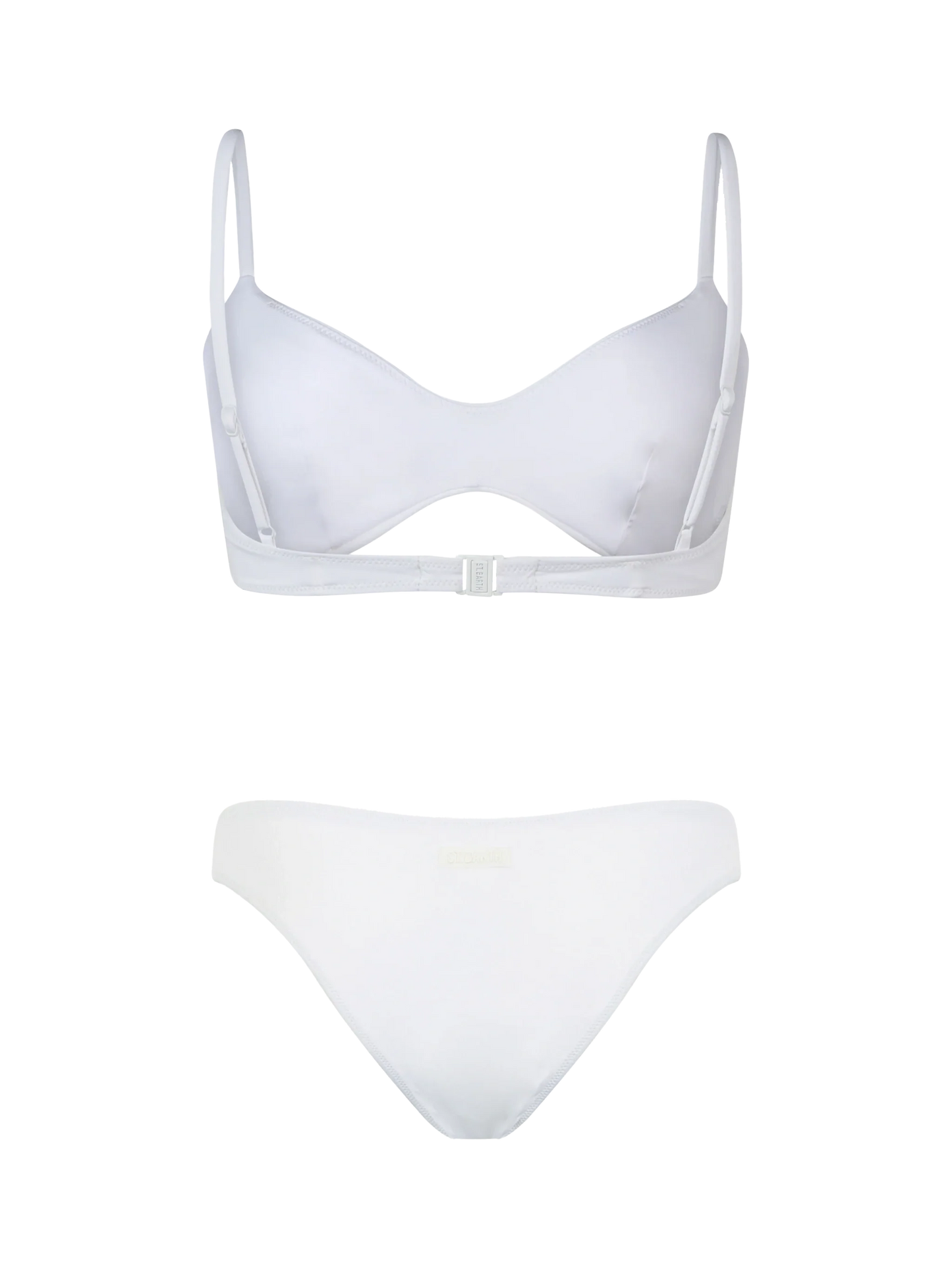 Woman white scoop bralette bikini May Lido