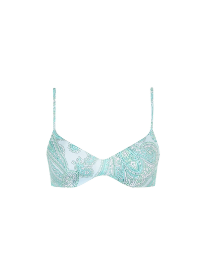 Woman paisley scoop bralette beach top May