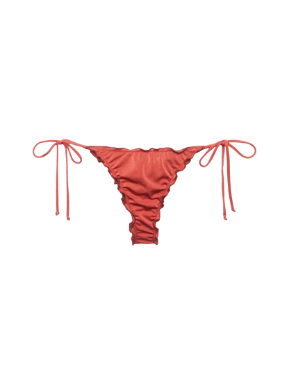 Miami cheeky shimmer brick red swim briefs
