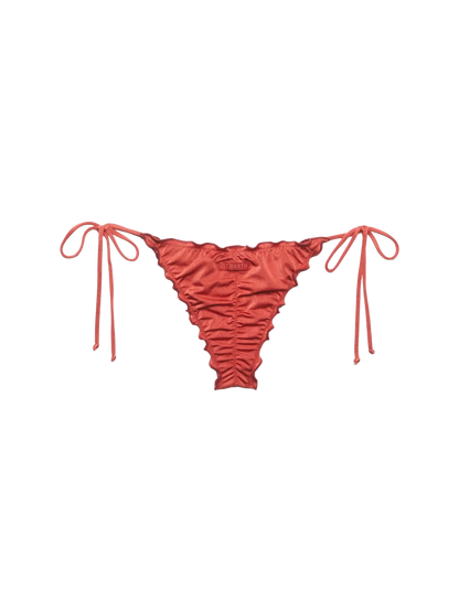 Miami cheeky shimmer brick red swim briefs