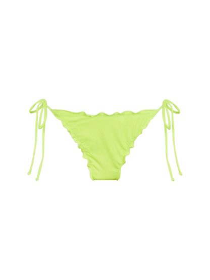 Woman fluo yellow cheeky swim briefs Miami