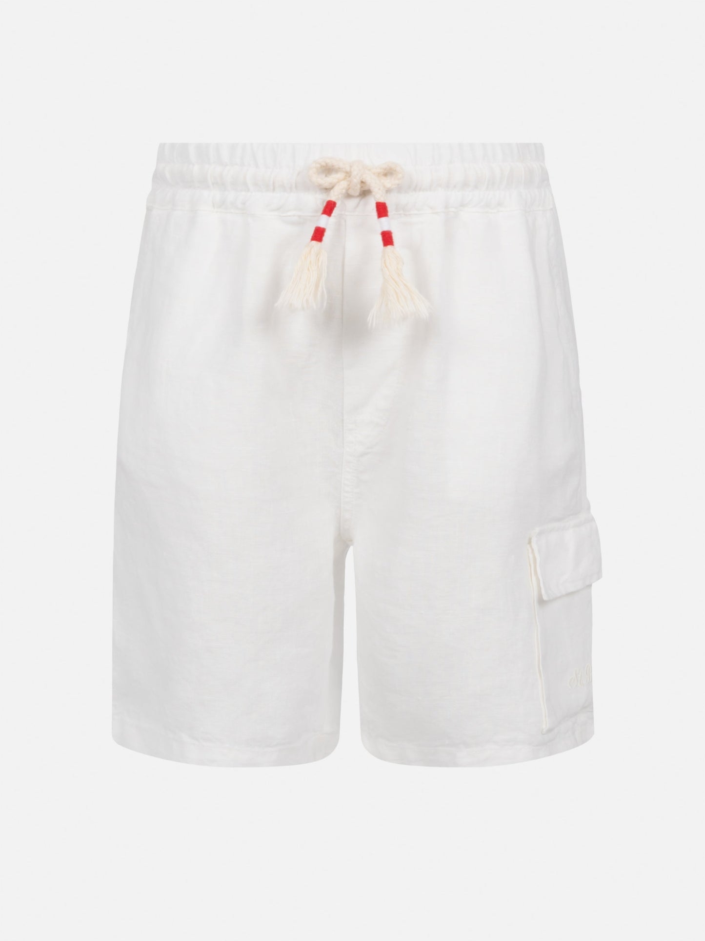 Marseille Jr white linen bemuda
