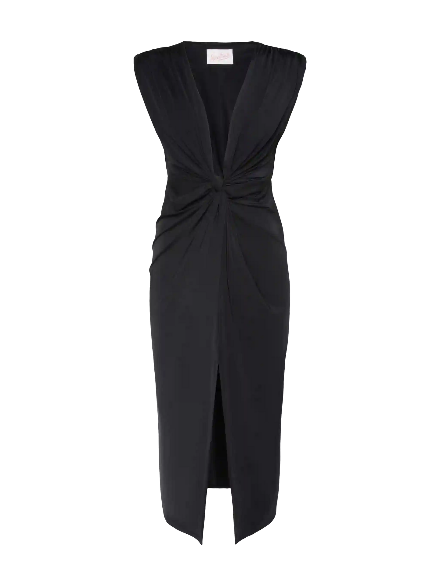 Marina black sleeveless maxi dress
