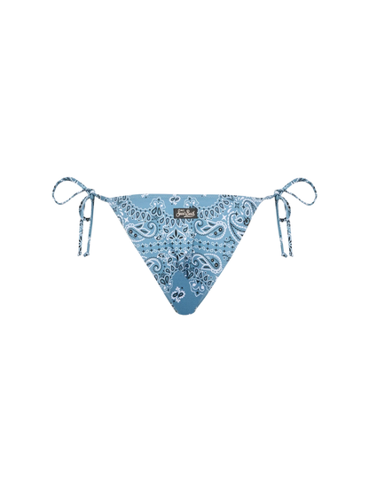 Marielle classic swim briefs with bandanna print