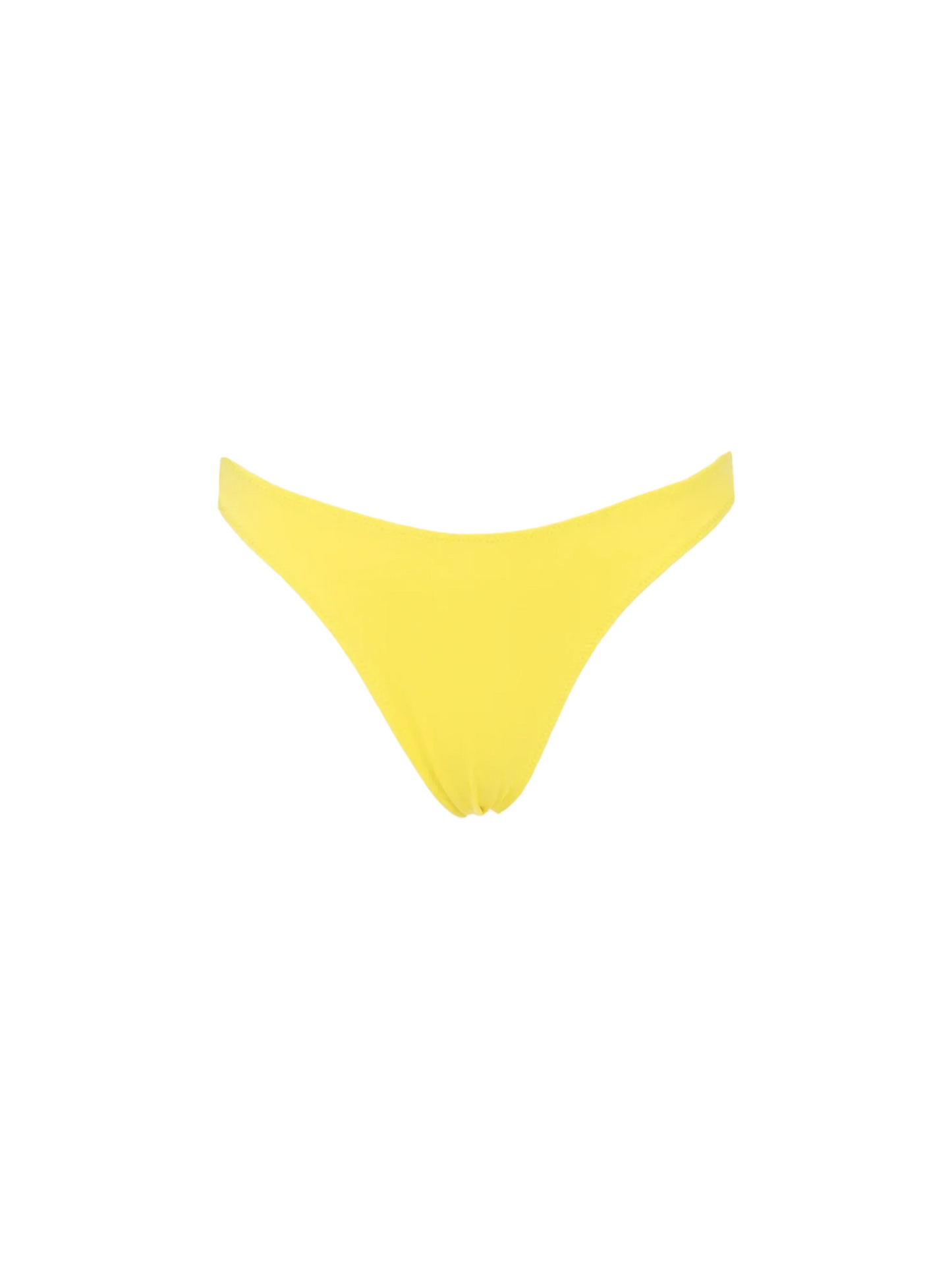 Woman pale yellow cheeky swim briefs Naomi