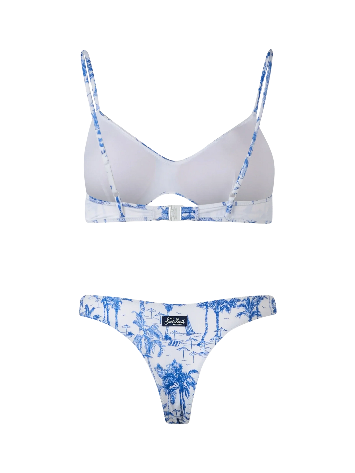 Woman Toile de Jouy scoop bralette bikini May Naomi