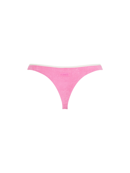 Woman terry cheeky swim briefs Naomi with piping