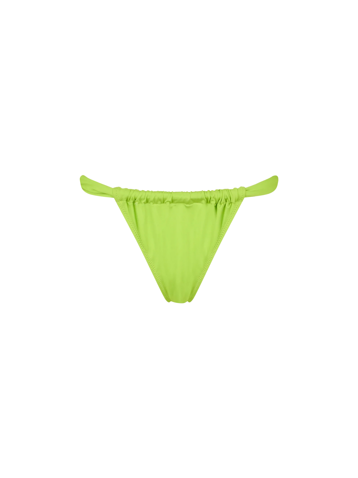 Woman lime green cheekiest swim briefs Noelle