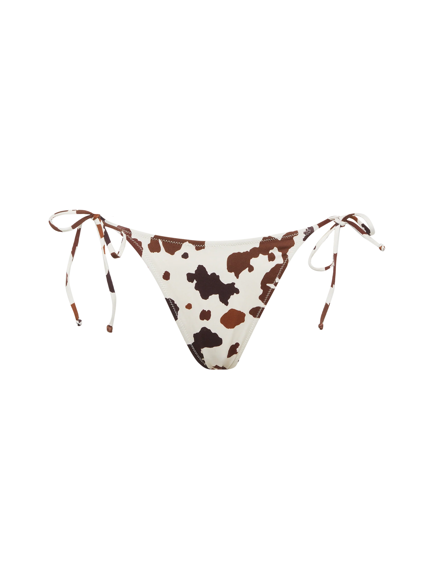 Norah cheeky swim briefs with cow skin print