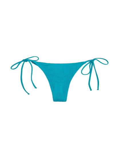 Norah teal crinkle cheekiest swim briefs