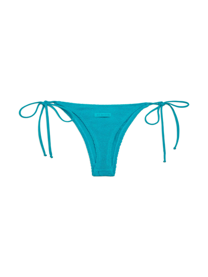 Norah teal crinkle cheekiest swim briefs