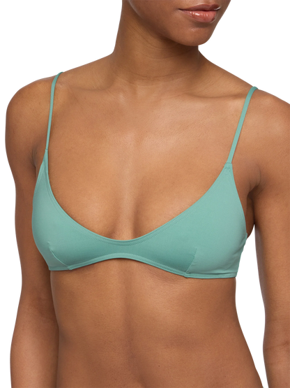 Paloma sage green scoop bralette