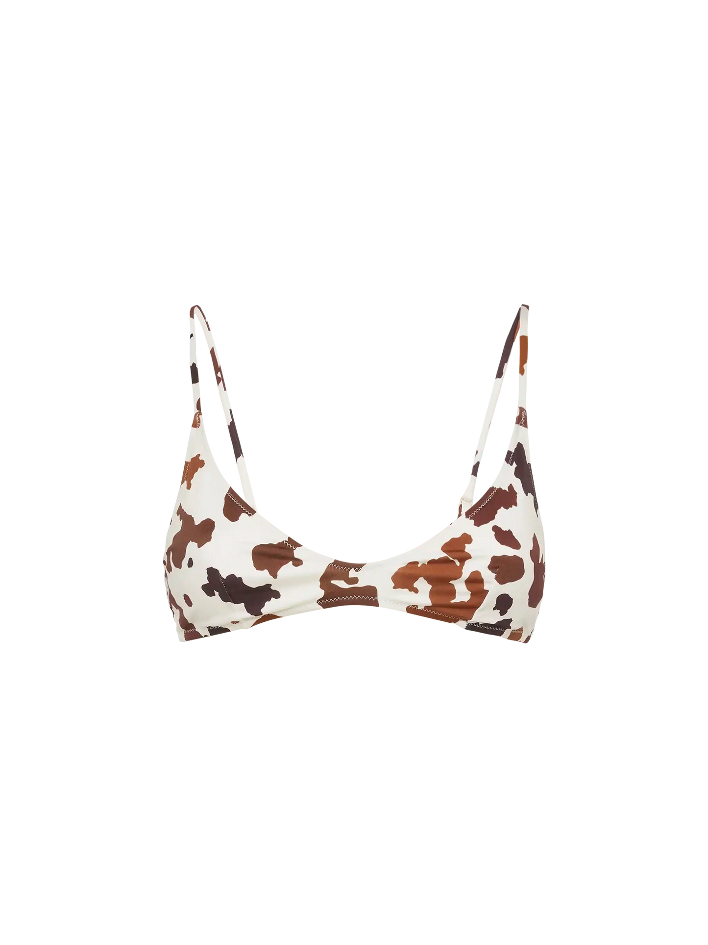 Paloma scoop bralette with cow skin print