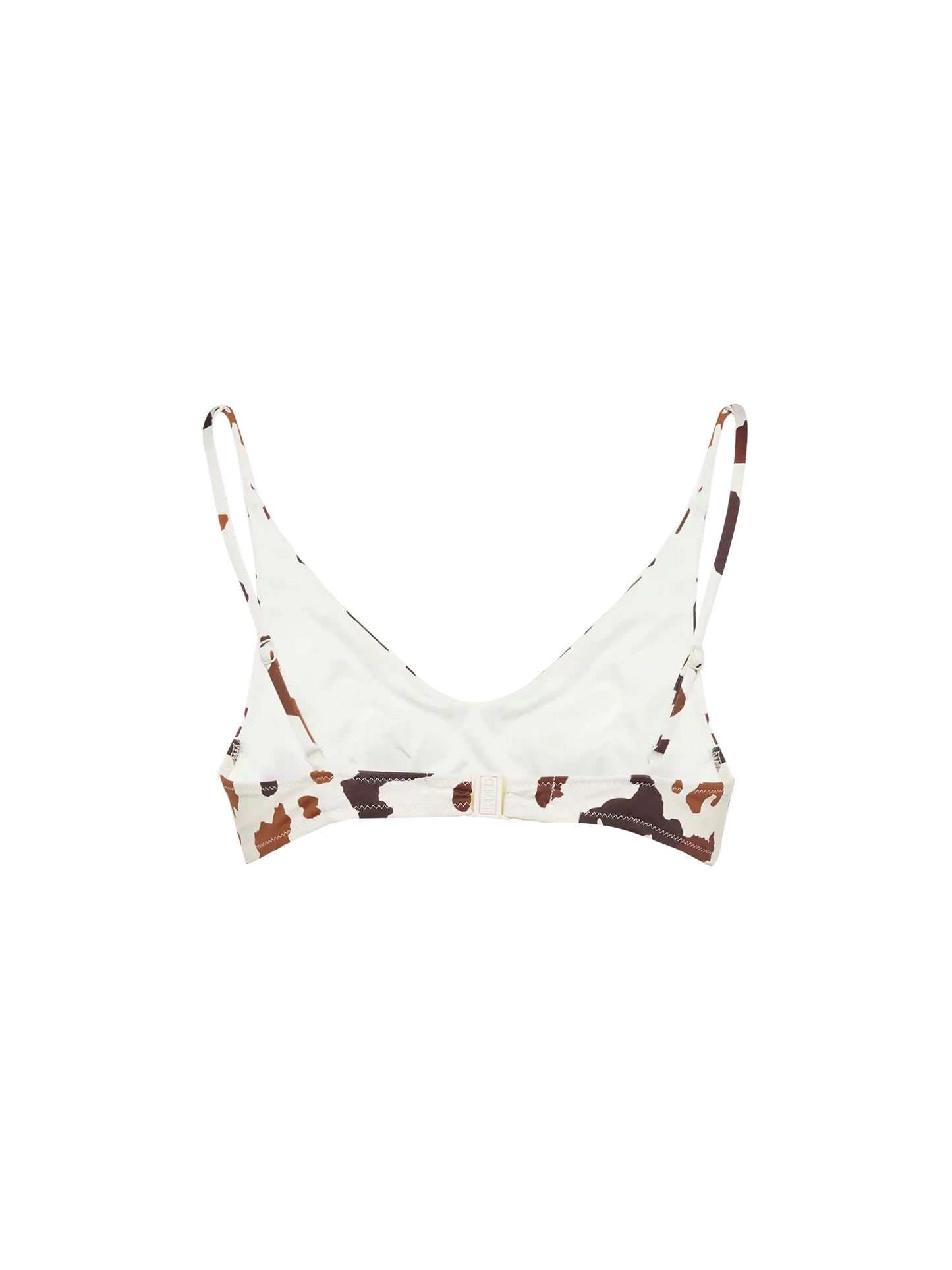 Paloma scoop bralette with cow skin print