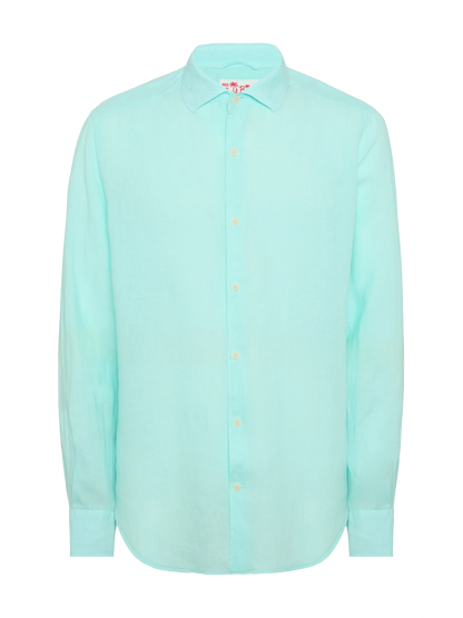 Water green linen shirt Pamplona
