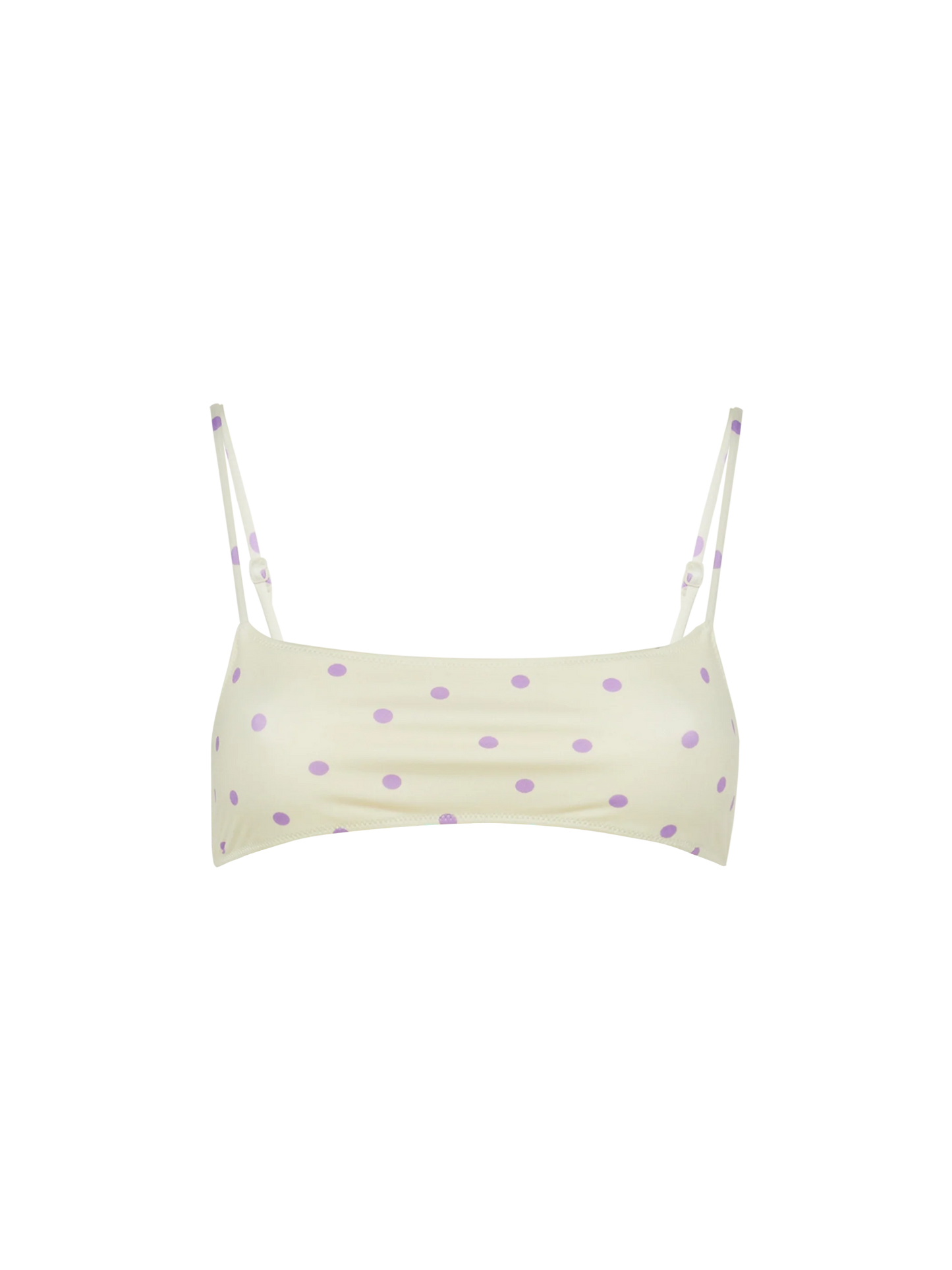 Sadie bralette top with polka dots print