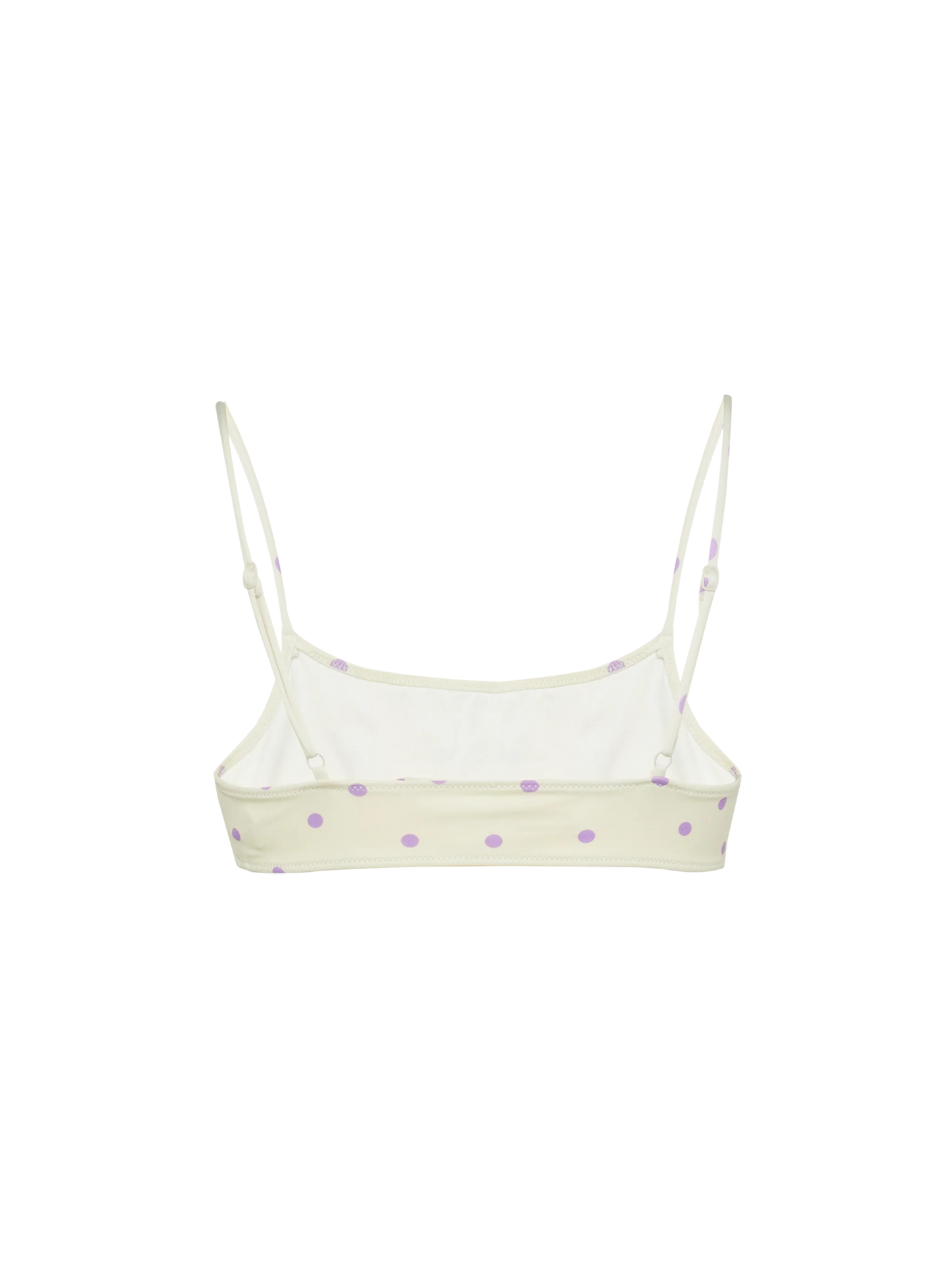 Sadie bralette top with polka dots print
