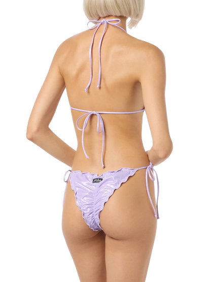 Woman lamina lilac classic triangle bikini Sagittarius Miami