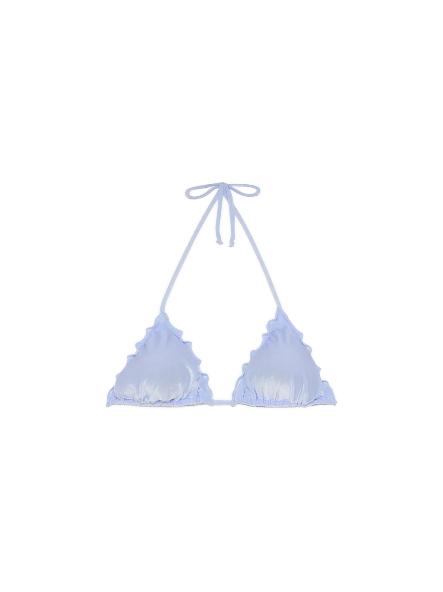 Sagittarius light blue velvet classic triangle top