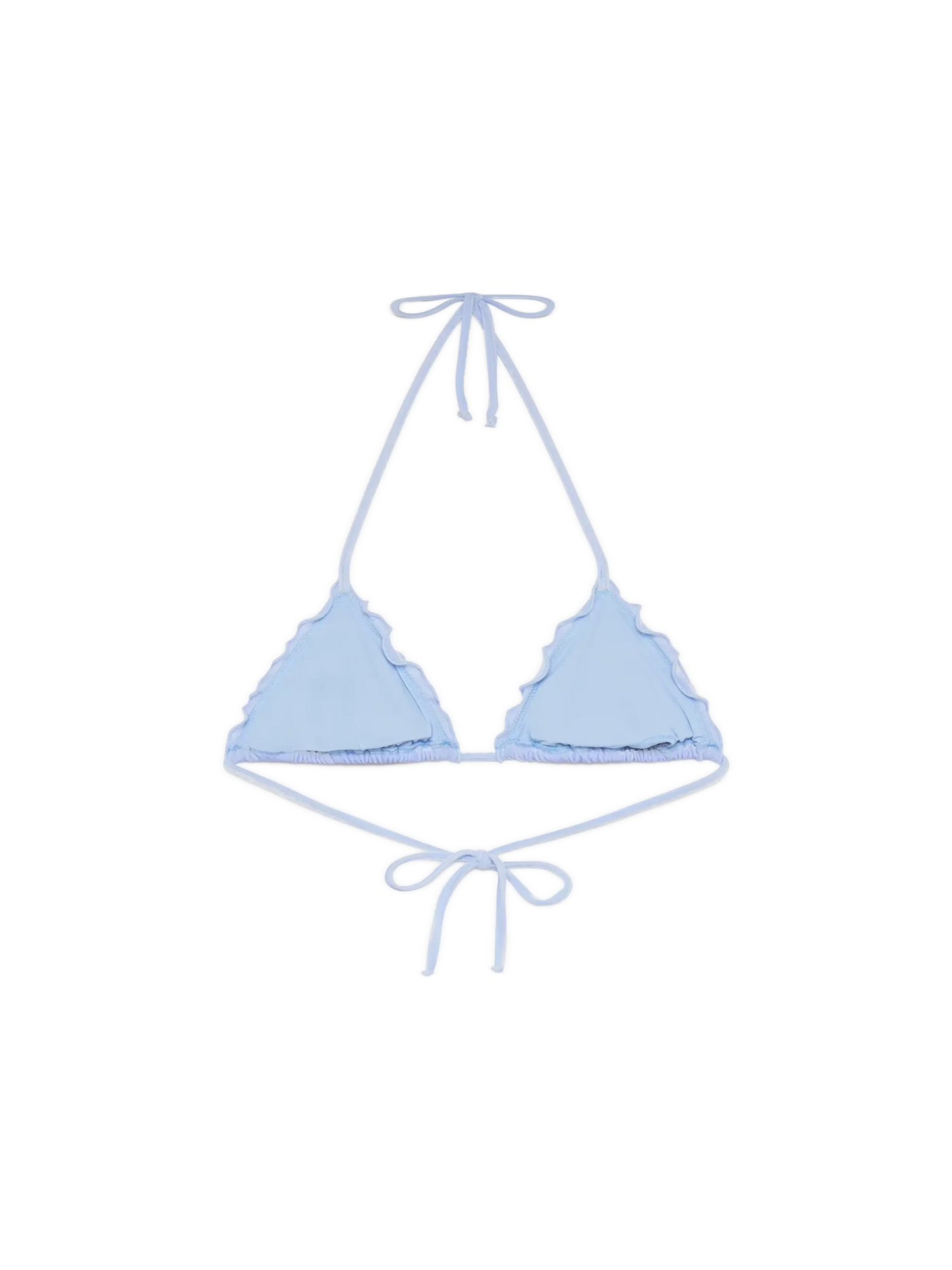 Sagittarius light blue velvet classic triangle top