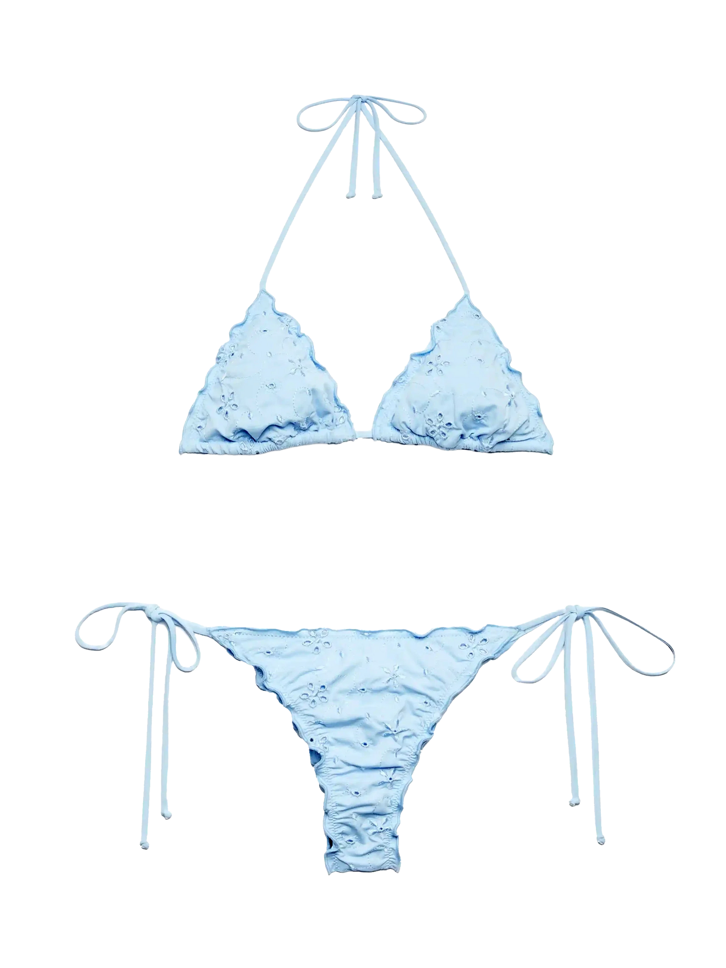 Sangallo light blue classic triangle bikini Sagittarius Miami