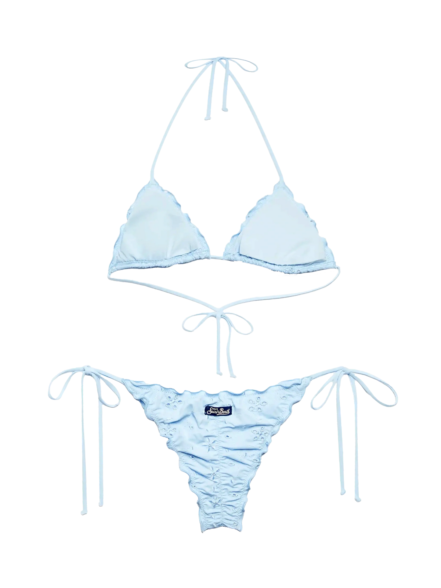 Sangallo light blue classic triangle bikini Sagittarius Miami