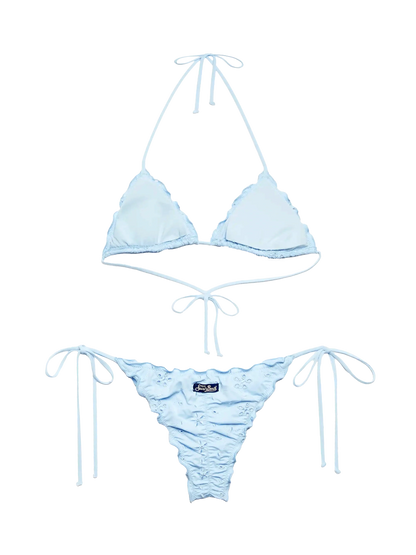 Sangallo light blue classic triangle bikini Sagittarius Miami
