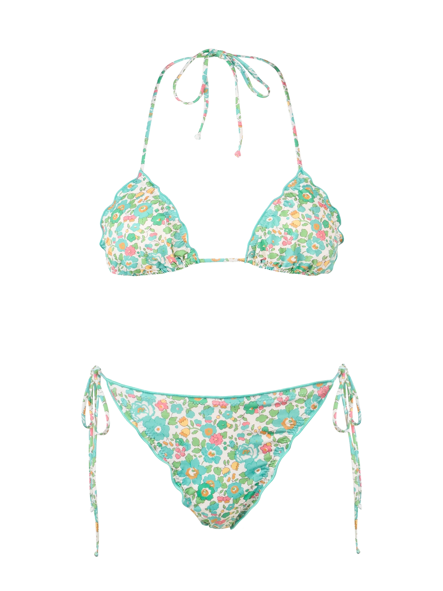 Woman Betsy classic triangle bikini Sagittarius Miami | MADE WITH LIBERTY FABRIC