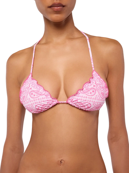 Sagittarius classic triangle top with bandanna print