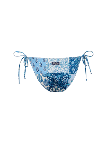 Virgo classic swim briefs with floral patch print