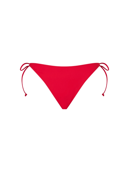 Woman red classic swim briefs Virgo