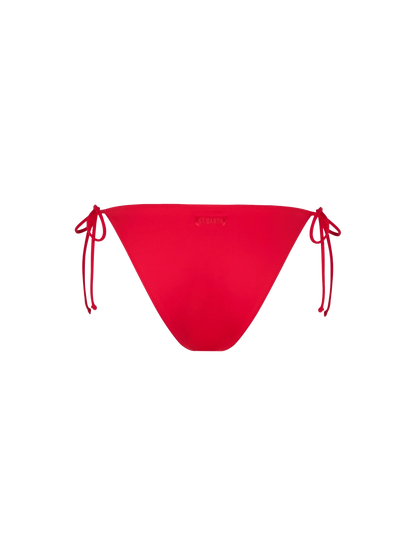 Woman red classic swim briefs Virgo