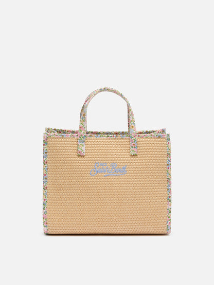 Beige Vivian Midi Straw handbag - MC2 Saint Barth
