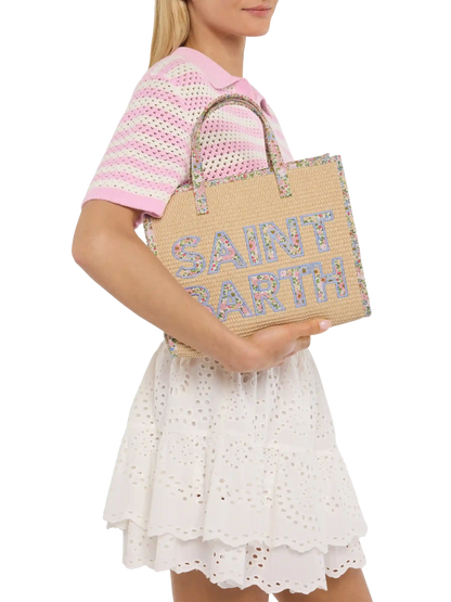 Beige Vivian Midi Straw handbag - MC2 Saint Barth