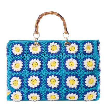 Handmade tiles crochet bag Victoria - MC2 Saint Barth