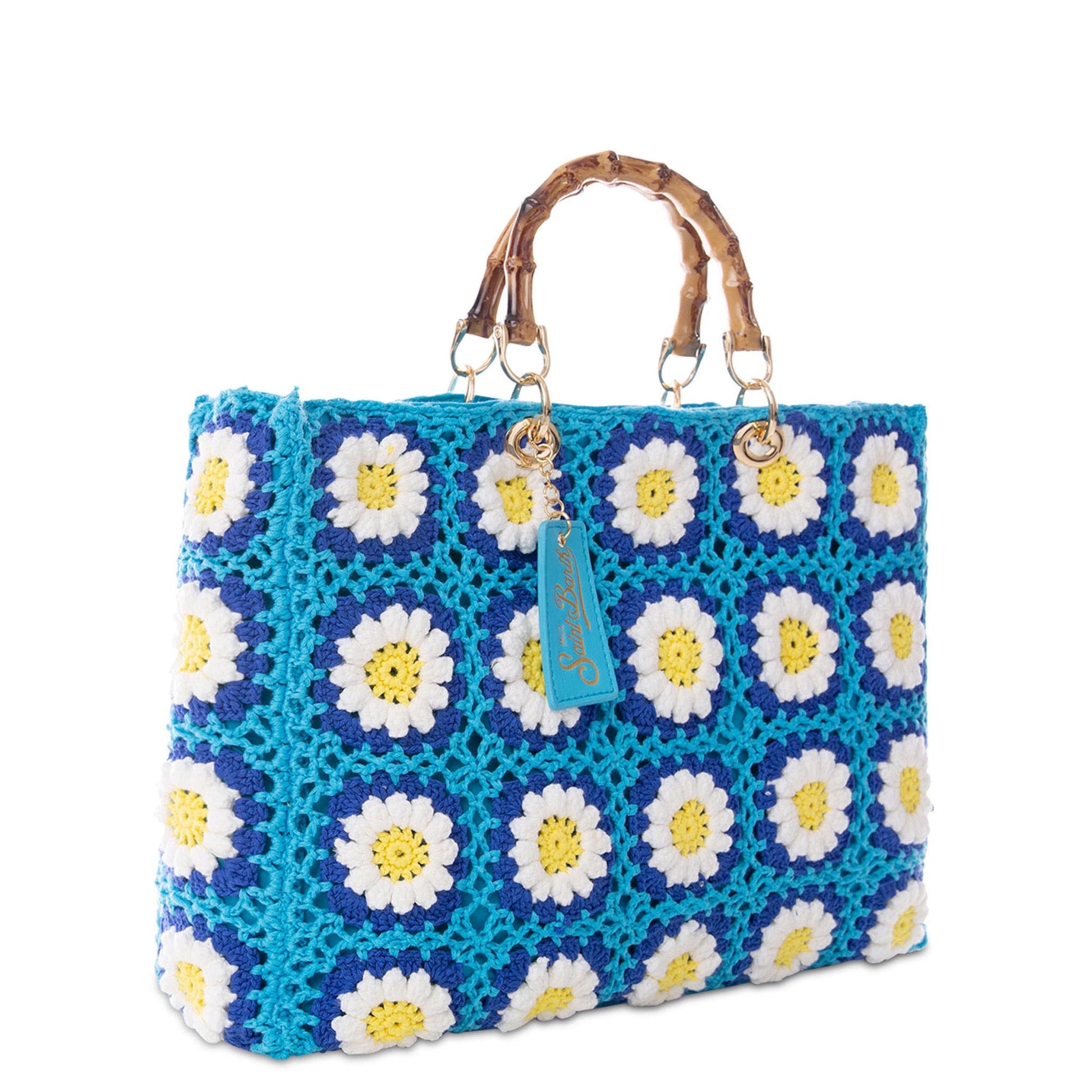 Handmade tiles crochet bag Victoria - MC2 Saint Barth